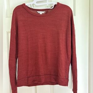 American Eagle Outfitters Maroon Knit Top